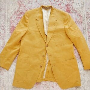 Lacoste, Men’s Vintage Yellow Blazer
